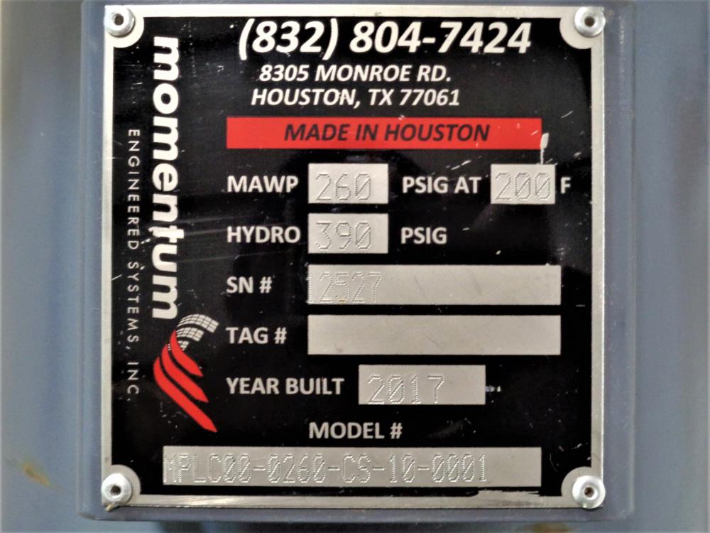 Momentum Engineered Systems Heat Exchanger MPLC00-0260-CS-10-0001